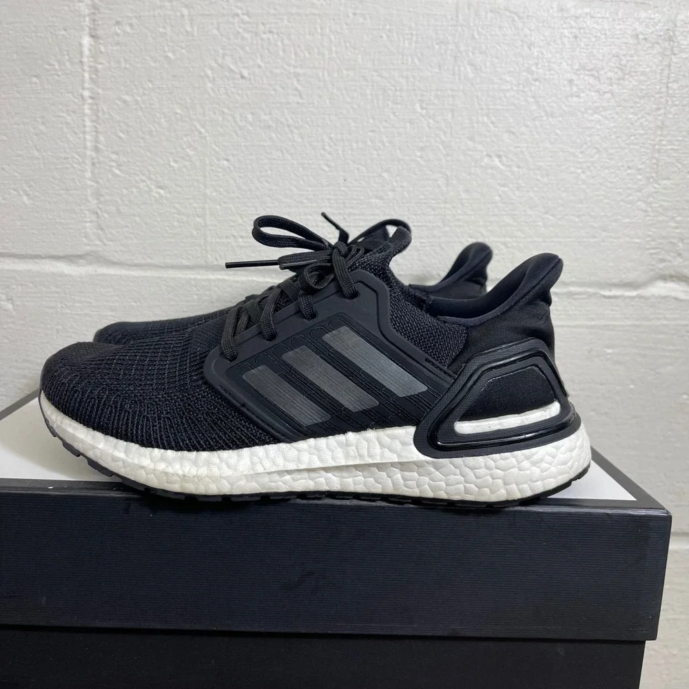Adidas Ultraboost 20 EG0714 Core Black White‎ Running Shoes Sneaker Women's 8 US